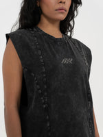 AFTERBURN MUSCLE TEE IN COAL