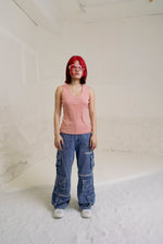 656 RIBBED TANK TOP (PINK)
