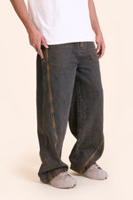 TRAIL OVERSIZED JEANS-UNISEX