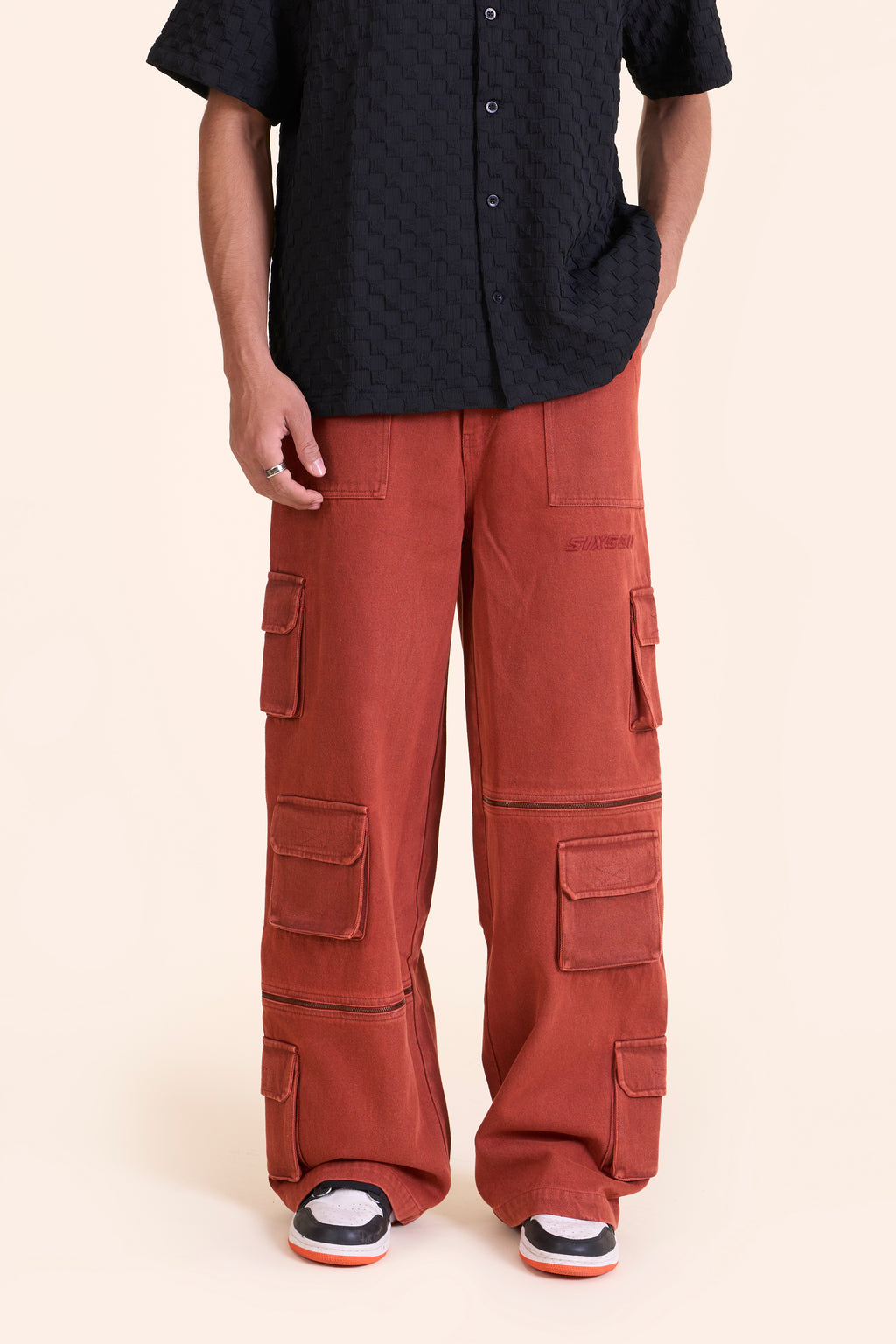 BRICK DENIM CARGOS-UNISEX