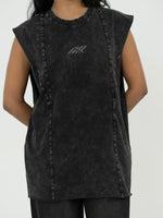 AFTERBURN MUSCLE TEE IN COAL