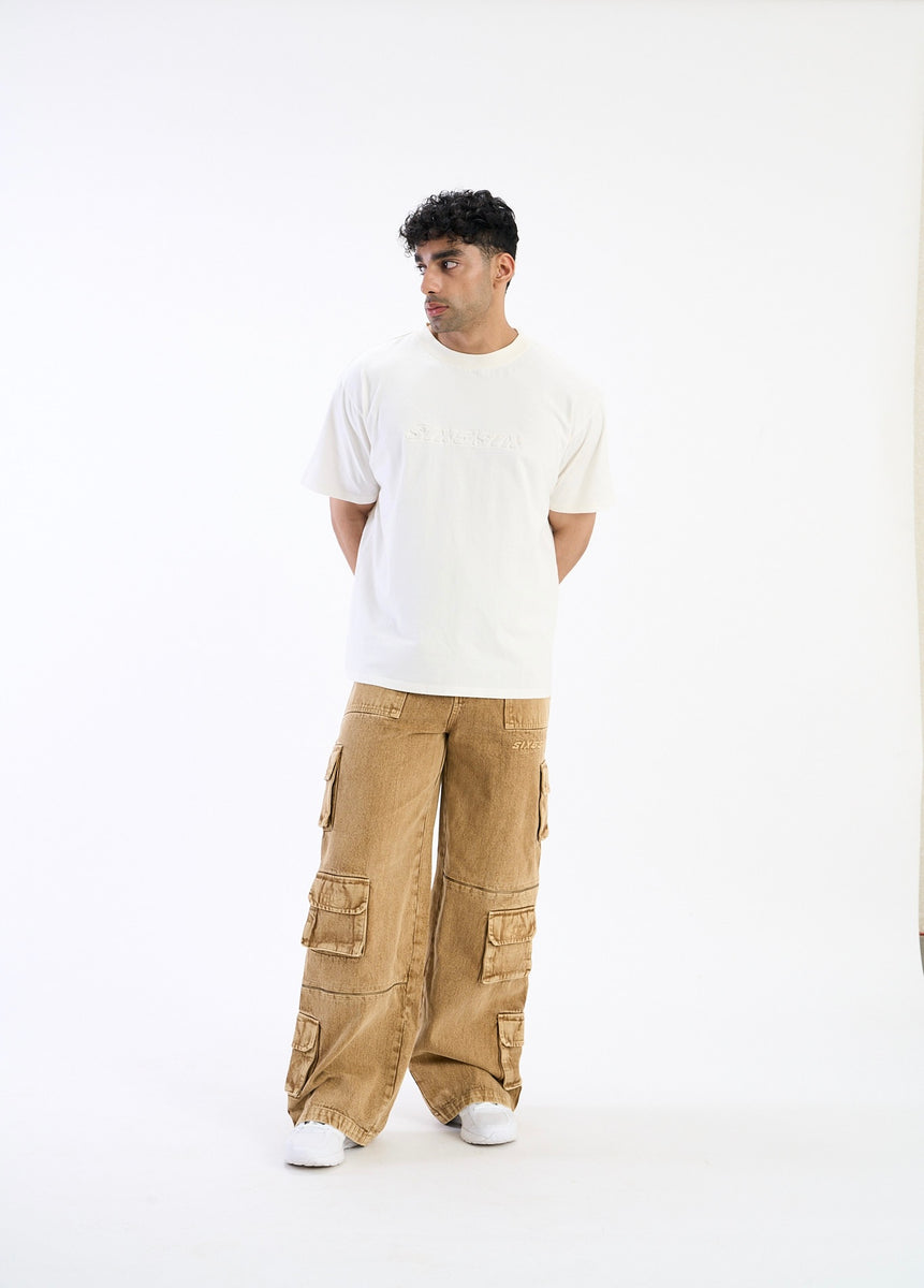 ★24SS新作★ODD STUDIO★Sand Washing Cargo Denim Half Pants Designer fashion, Seoul-fully created | W Concept
