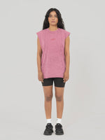 AFTERBURN MUSCLE TEE IN MAUVE