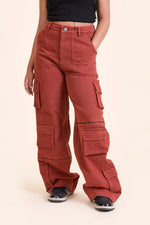 BRICK DENIM CARGOS-UNISEX