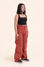 BRICK DENIM CARGOS-UNISEX