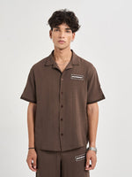 Espresso Chiffon Coord Shirt