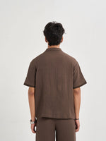 Espresso Chiffon Coord Shirt