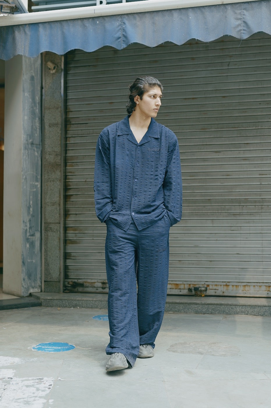 SUNDAY BLUES CO-ORD SHIRT-UNISEX
