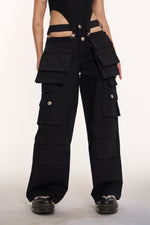 CABIN MULTIPOCKET CARGOS BLACK-UNISEX