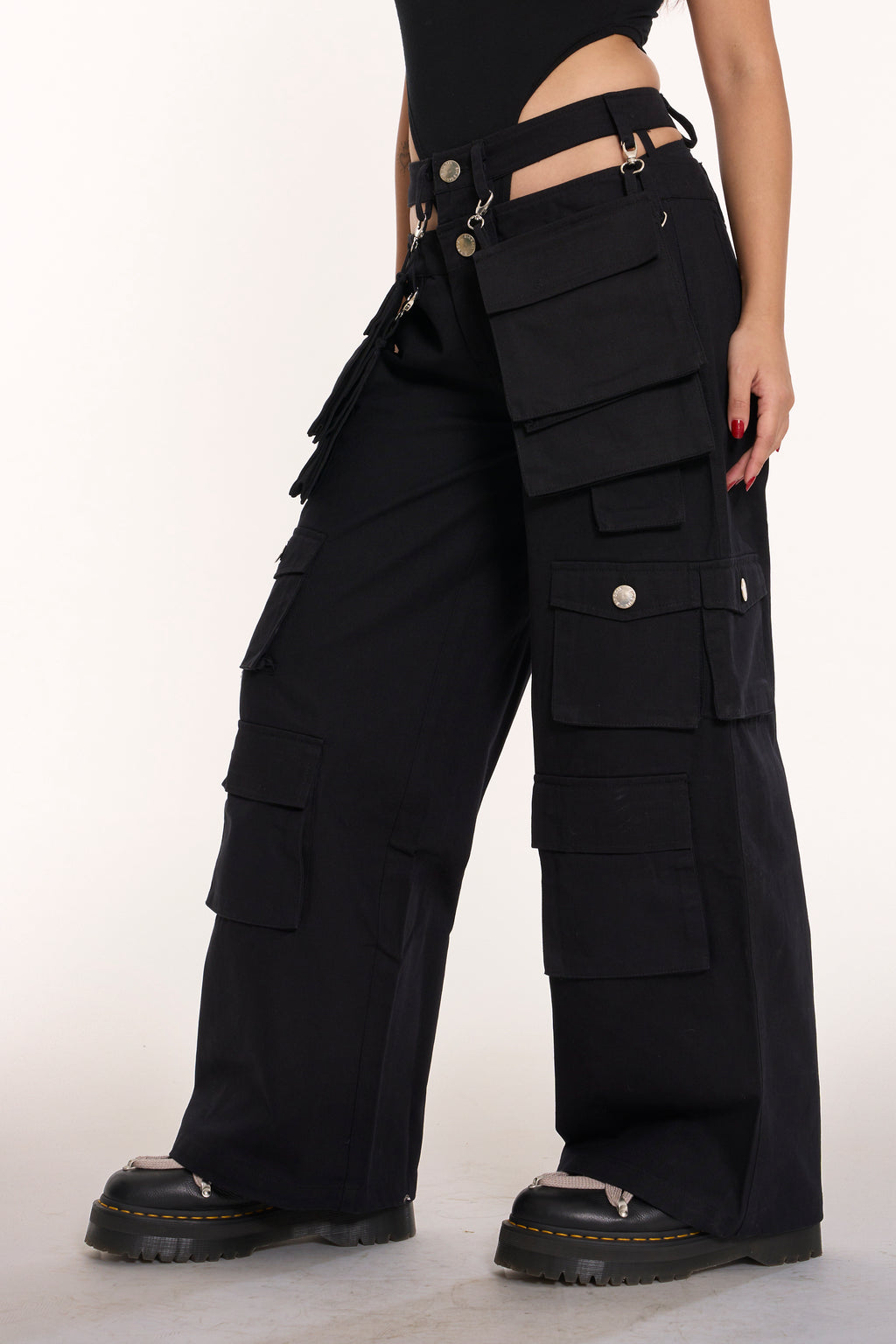 CABIN MULTIPOCKET CARGOS BLACK-UNISEX