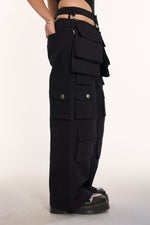 CABIN MULTIPOCKET CARGOS BLACK-UNISEX