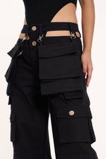 CABIN MULTIPOCKET CARGOS BLACK-UNISEX
