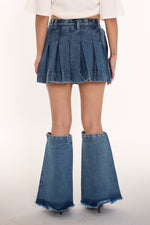 OLD SCHOOL DENIM SKIRT BLUE