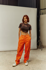 UTILITARIAN CARGO PANTS ORANGE