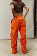 UTILITARIAN CARGO PANTS ORANGE