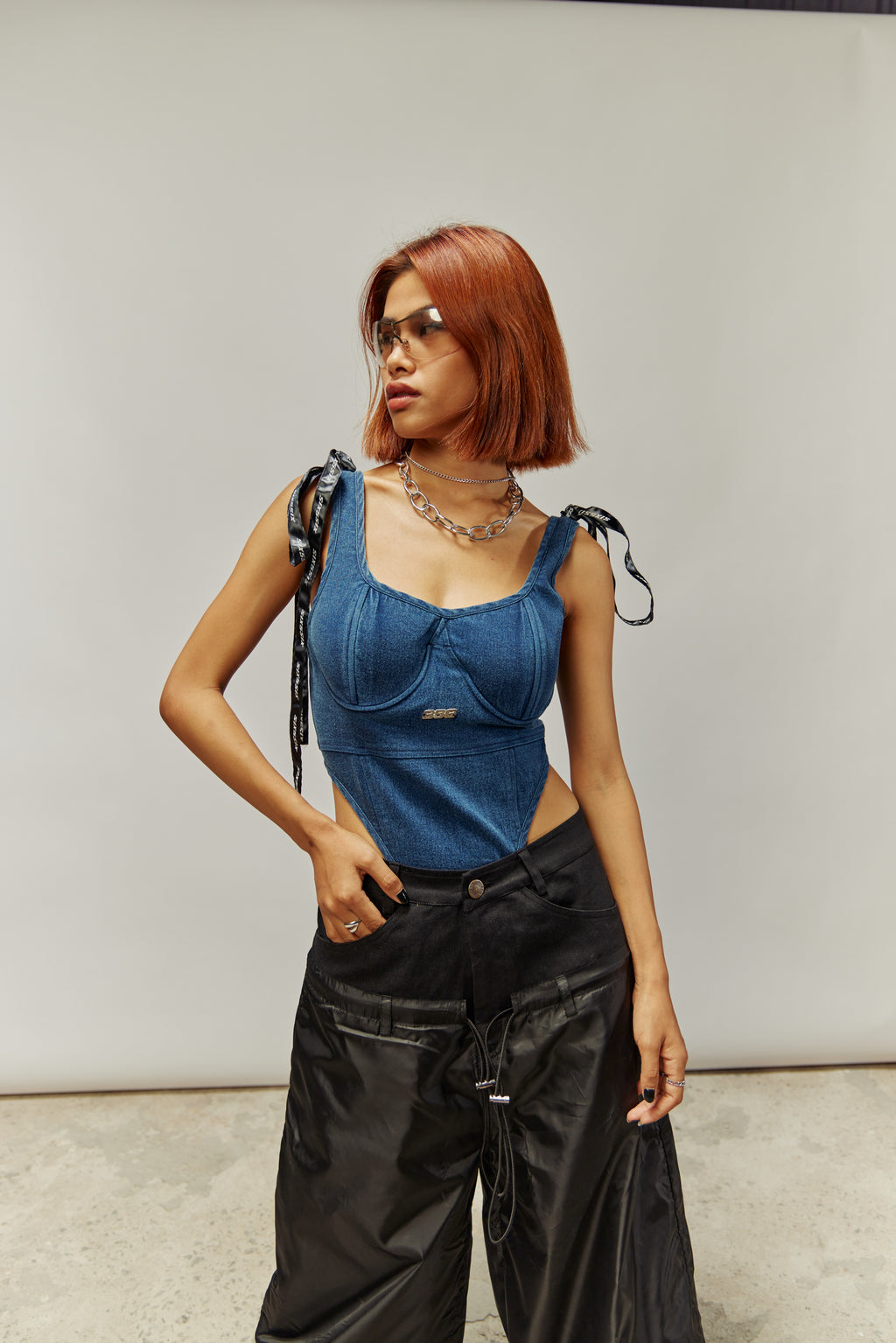 TURBULENCE DENIM BODYSUIT