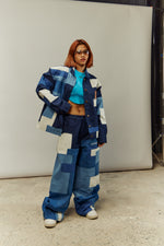 ON THE WAY PATCHWORK DENIM JACKET