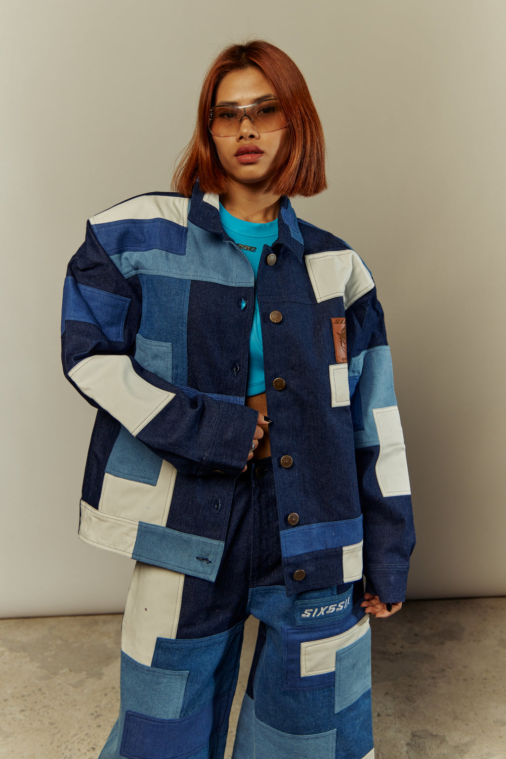 ON THE WAY PATCHWORK DENIM JACKET