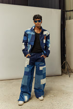 ON THE WAY PATCHWORK DENIM JACKET