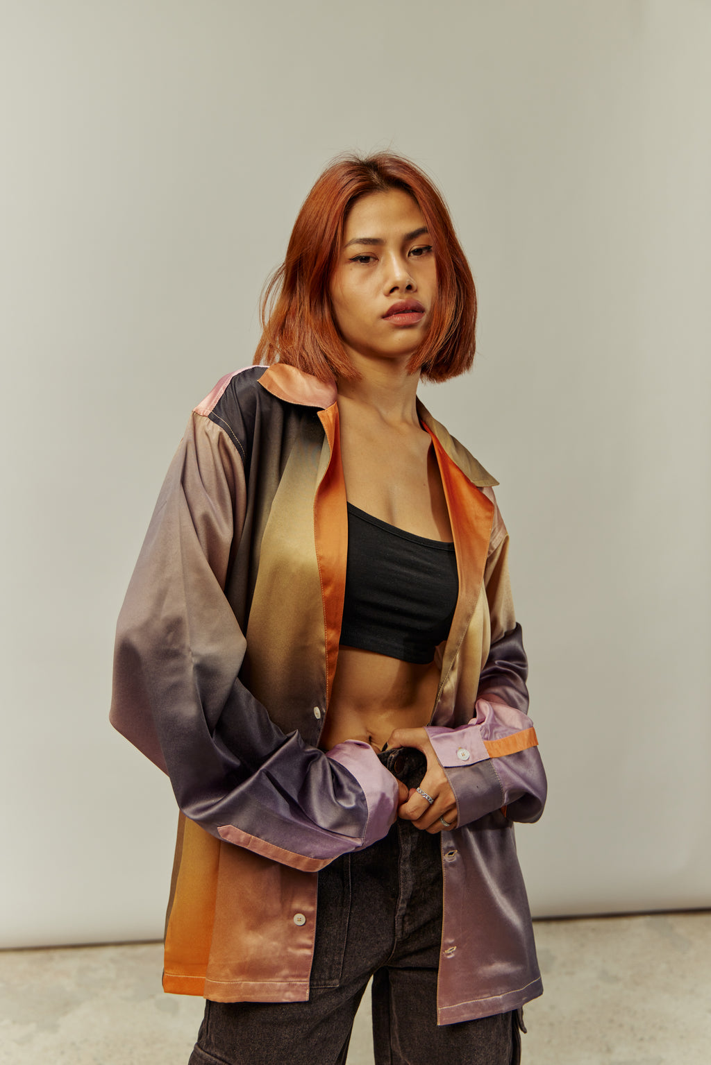 SUNDOWN OMBRÉ OVERSHIRT
