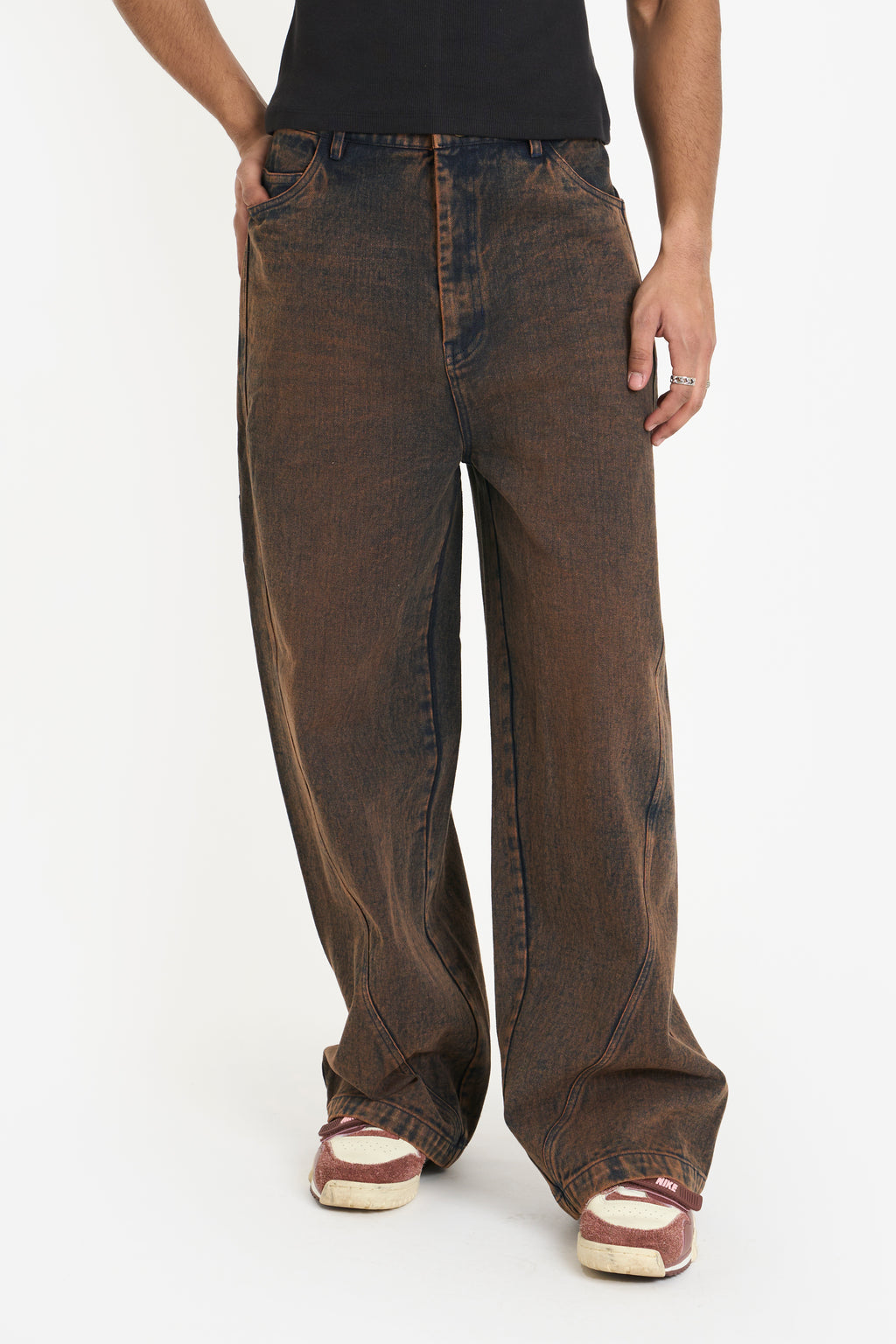 GRIME OVERSIZED JEANS-UNISEX