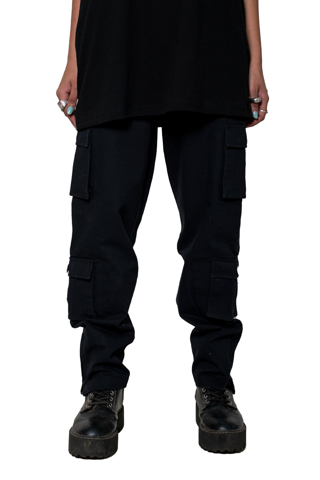 UTILITARIAN CARGO PANTS BLACK