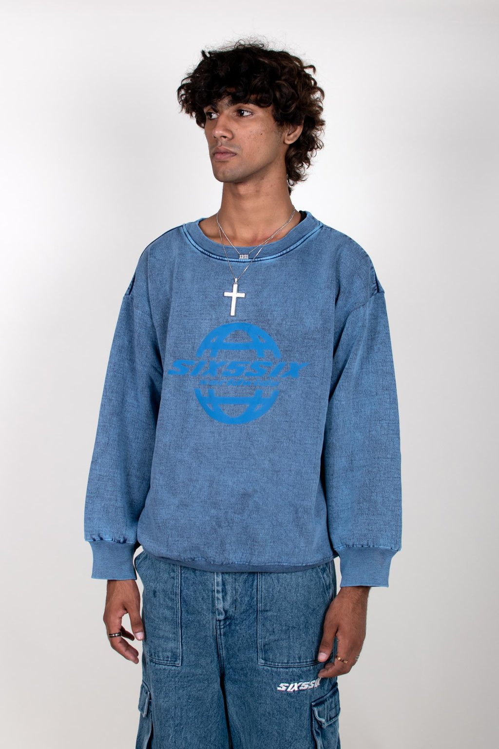 TIC-TAC CREWNECK-BLUE