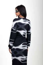 SMOKE MIDI DRESS