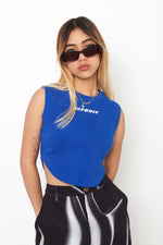 NO1 CROPPED TOP BLUE