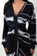 SMOKE MIDI DRESS